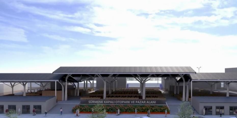 Trabzon Sürmene’ye modern pazar yeri ve kapalı otopark