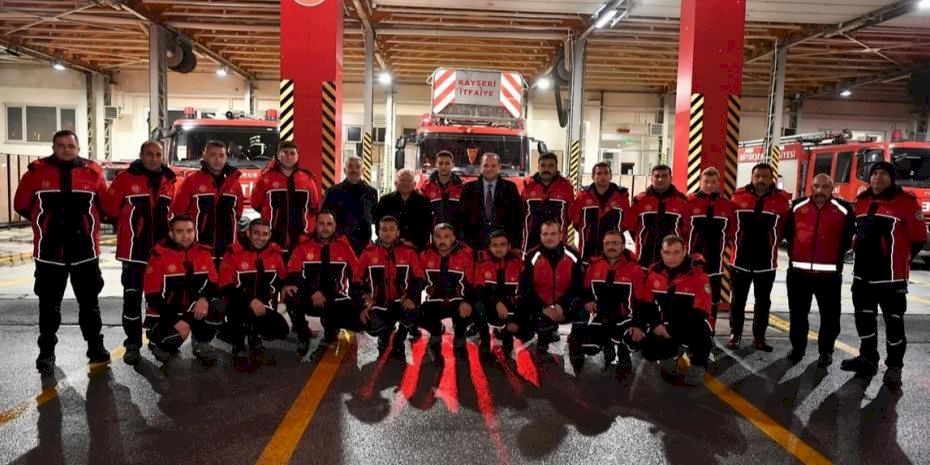 Kayseri itfaiyesinden gurur dolu tablo