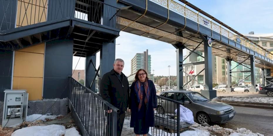 Gaziantep'te Abdülhadi Çelik Üst Geçidi hizmete girdi