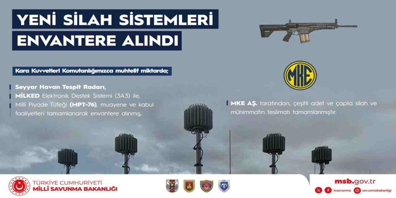 TSK’nın gücü artıyor... Yerli ve milli silahlar envanterde