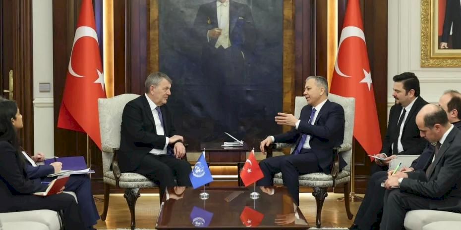 Bakan Yerlikaya, UNRWA Genel Komiseri Lazzarini ile görüştü