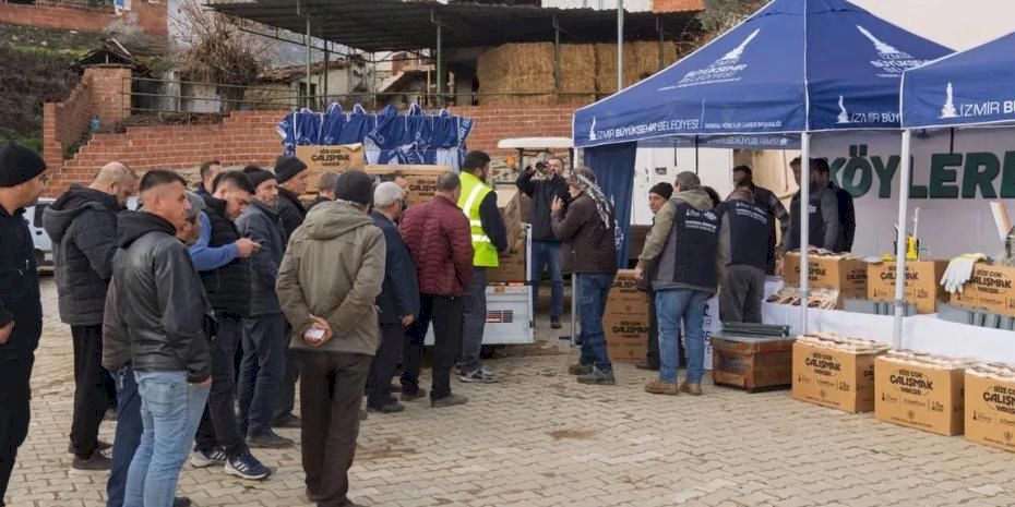 İzmir Büyükşehir’den afetzede arıcılara 'can suyu' katkısı