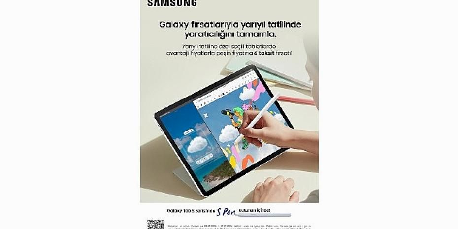 Samsung'dan sömestr tatiline özel Galaxy Tab S10 FE tabletlerde indirim avantajı