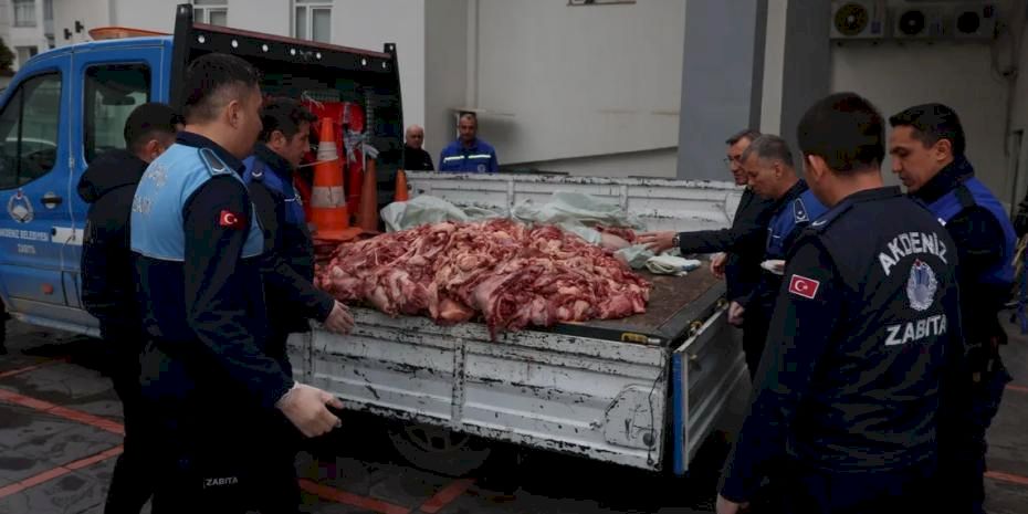 Akdeniz'de 500 Kilo Bozuk Et Ele Geçirildi