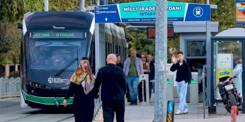 Kocaeli'de Akçaray, 2025’te 19 milyon yolcu taşıdı