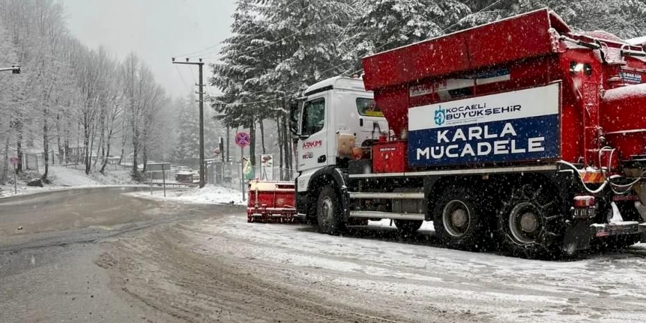 Kocaeli Büyükşehir’den kar teyakkuzu