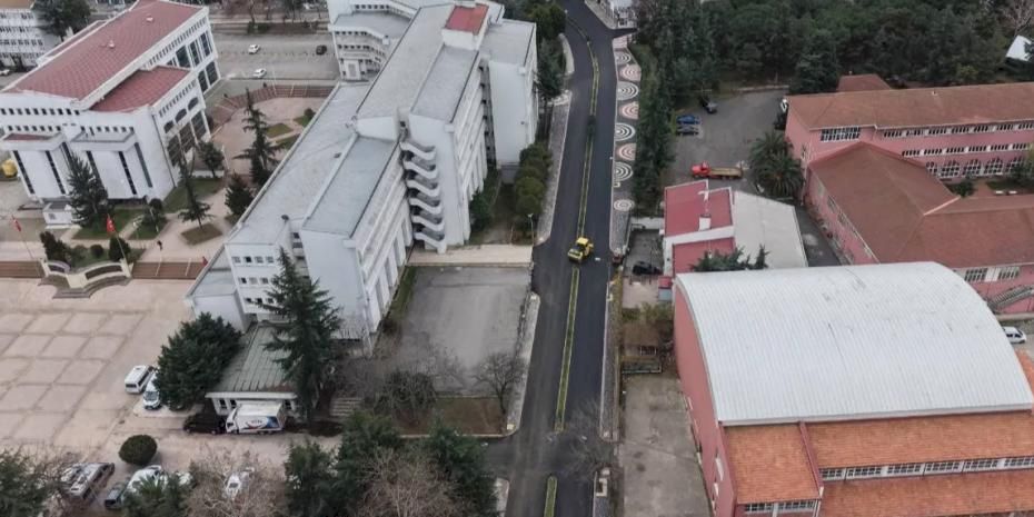 Trabzon Büyükşehir caddeleri yenilemeyi sürdürüyor