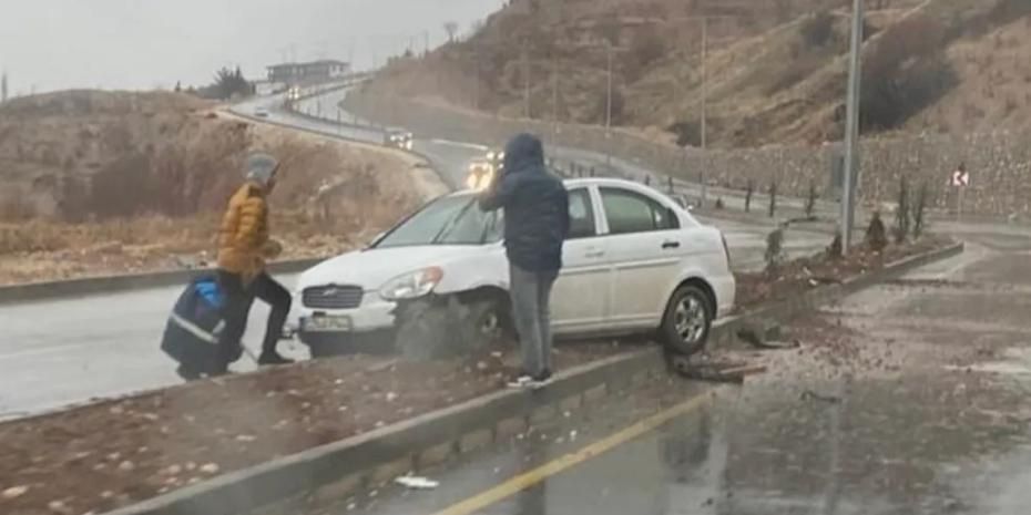 Adıyaman’da yağış kazaya neden oldu