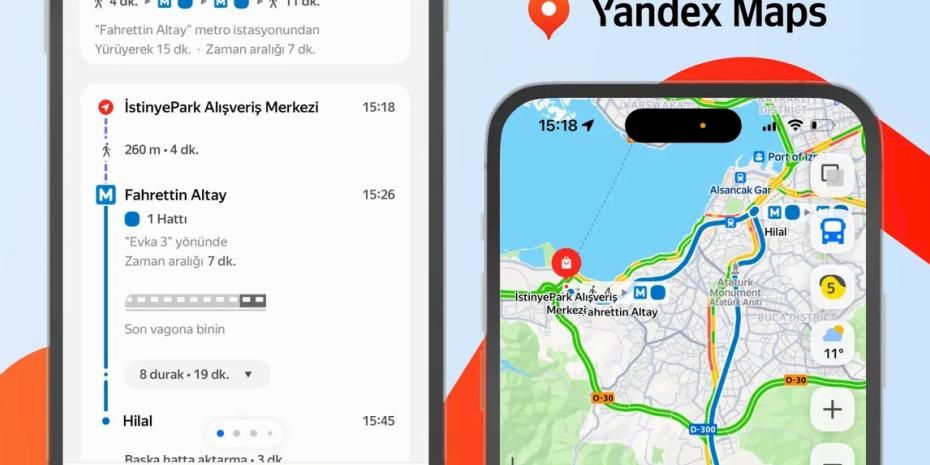Yandex Maps, en uygun metro vagonu öneriyor