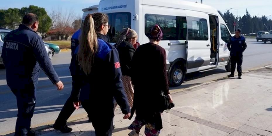 Dilencilere zabıtadan darbe