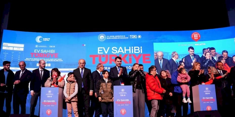 10 bin konut için kuralar çekildi