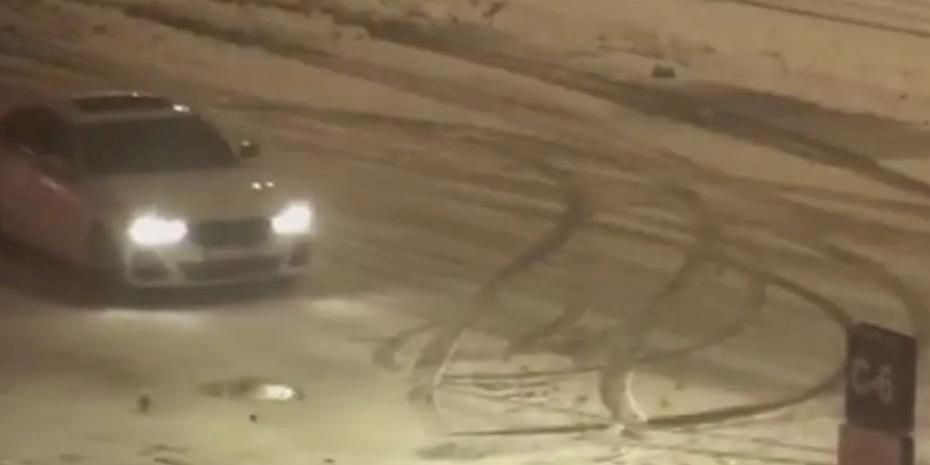 Bolu’da drift yapan sürücülere Jandarma müdahalesi