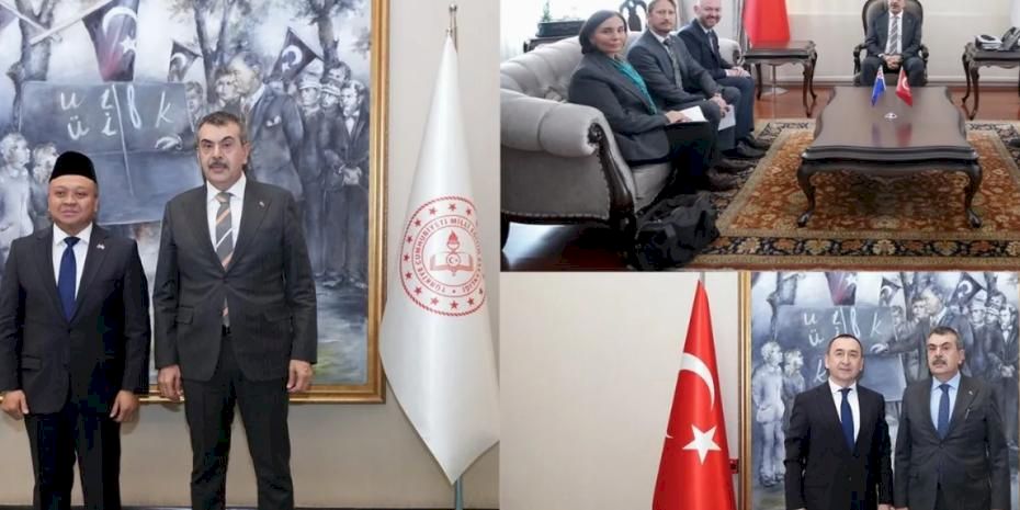 Üç ülkenin Ankara büyükelçileri MEB'de