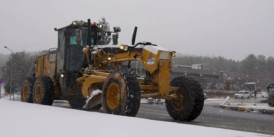 Gaziantep kar yağışına yönelik tüm aşamalarda sahada