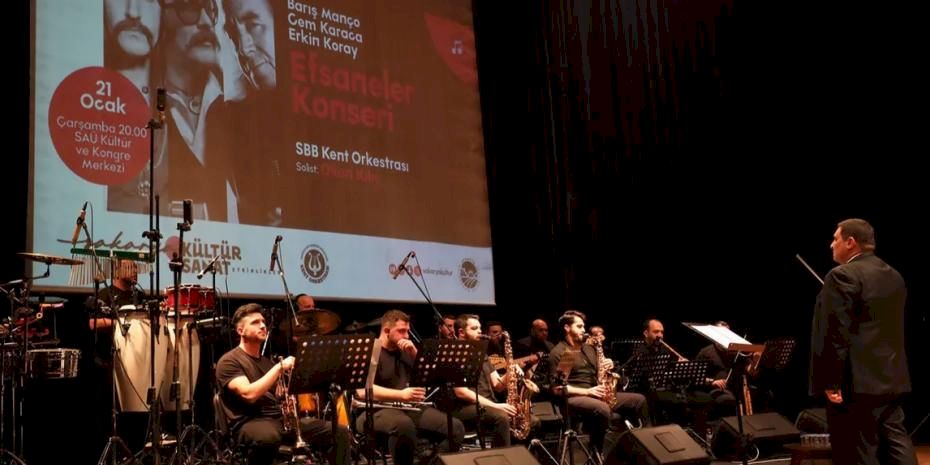 Müzikseverler Sakarya’da ‘Efsaneler Konseri’nde buluştu