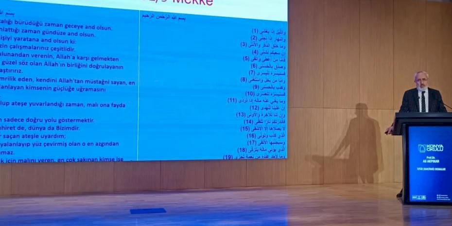 Konya Okulu'nda ilim konuşuldu