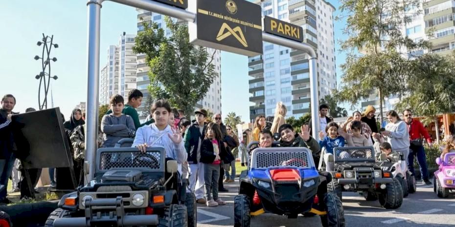 Mersin’de Trafik Park yarıyıl tatilinde çocukların akınına uğradı
