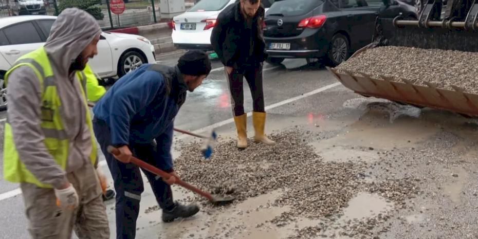 Antalya’da yağış sonrası znında müdahale