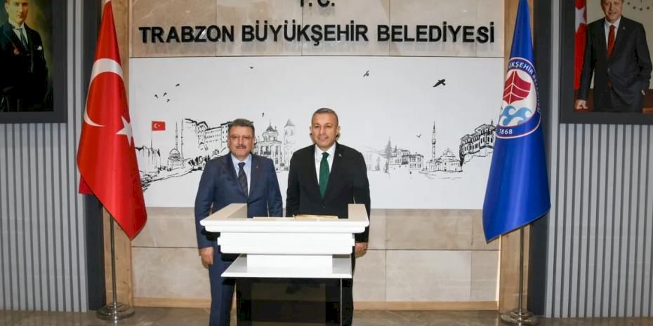 Trabzon Valisi Şahin’den Büyükşehir’e ziyaret