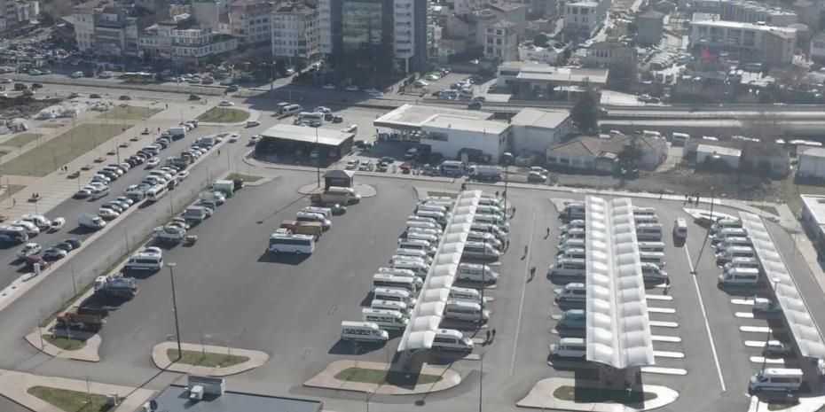 Trabzon'da dolmuşlar yeni yerlerine taşınıyor