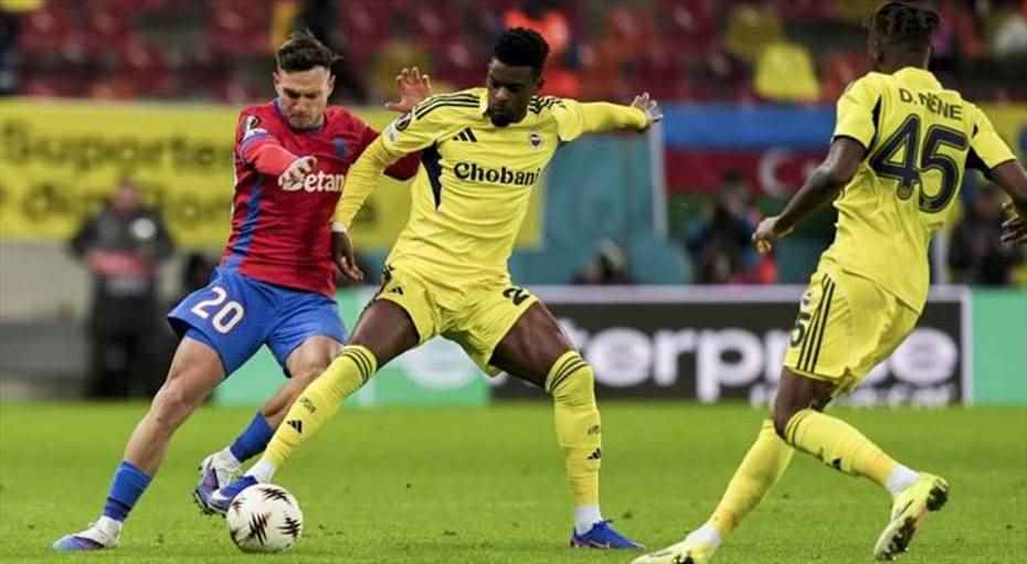 FCSB 1-1 Fenerbahçe (Maç Sonucu) Fener, Avrupa Ligi'nde play-off biletini kaptı!