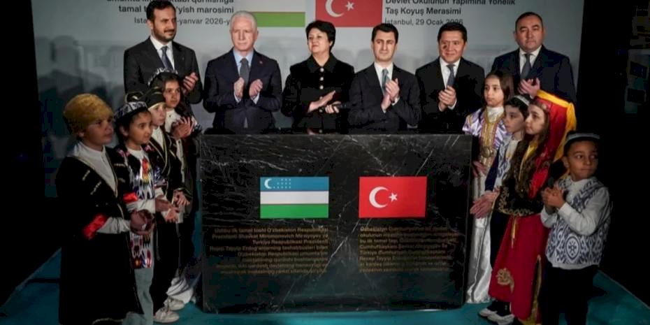 Türkiye’deki Özbekistan Devlet Okulu’nun yapımına yönelik 'Taş Koyuş' merasimi düzenlendi