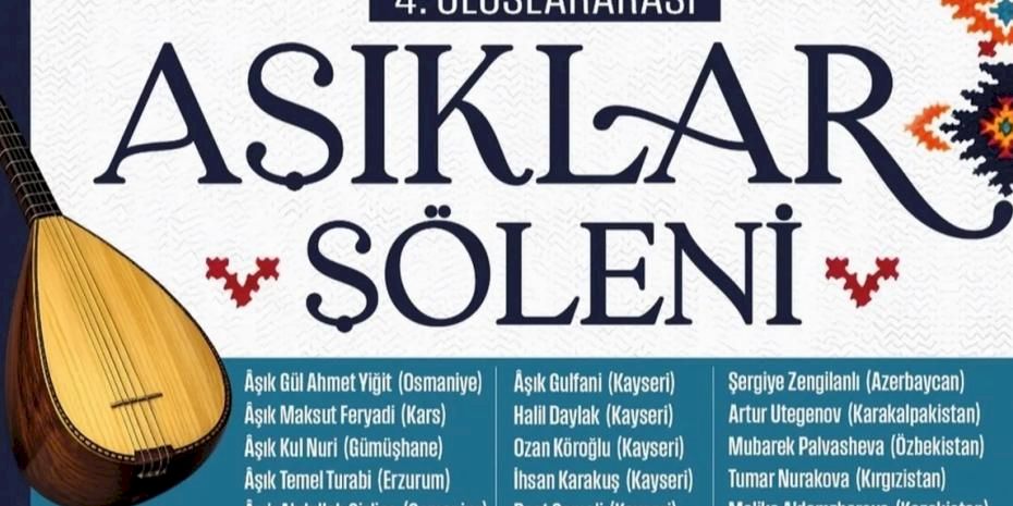 Kayseri 4. Uluslararası Âşıklar Şöleni'ne geri sayım