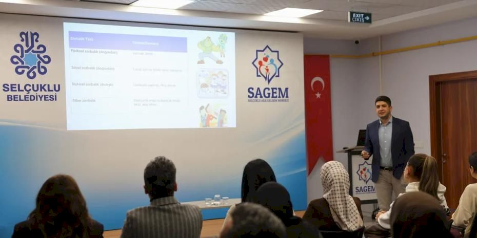 Konya Selçuklu’da aileler akran zorbalığına karşı eğitildi
