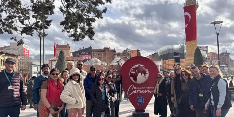 Uluslararası turizm acenteleri Çorum’u keşfediyor