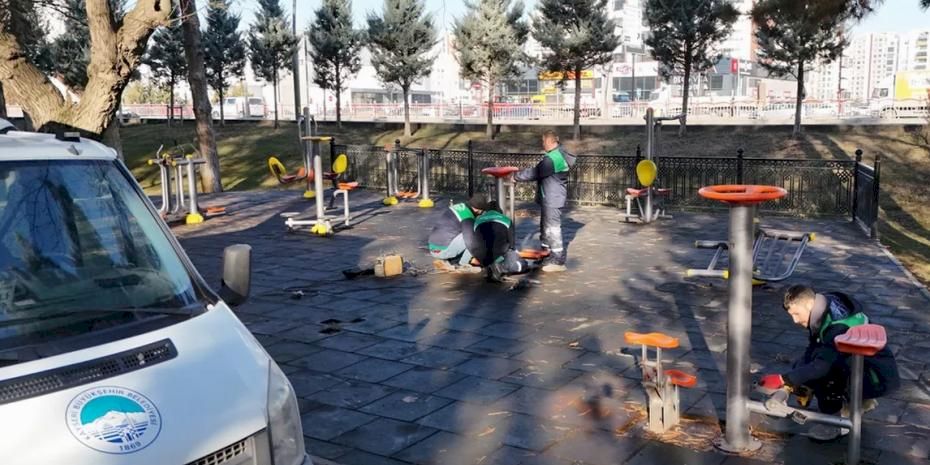 Kayseri Büyükşehir'den 'yeşil alan' çalışması