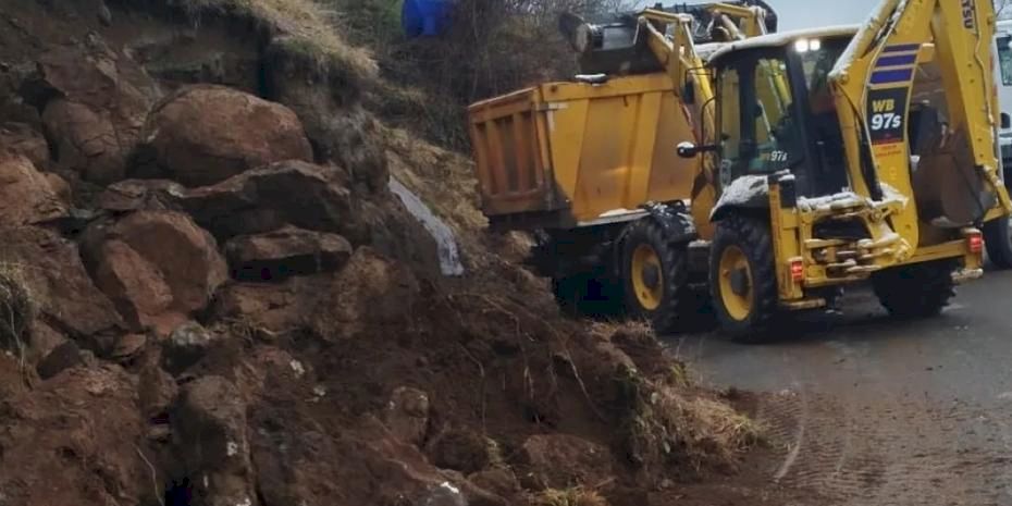 Ordu’da kar suları heyelanlara yol açtı