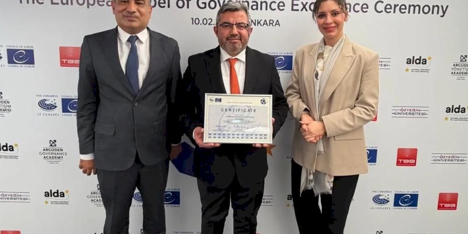 Gaziantep'e Avrupa'dan yönetişim ödülü