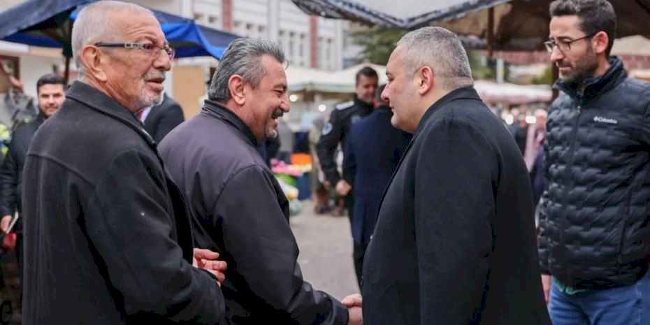 Başkan Özarslan’dan Ayvalı Semt Pazarı’na ziyaret