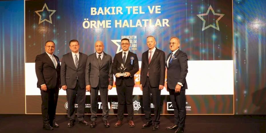 Mega Metal’e İhracatın Metalik Yıldızları’nda “Bakır Tel ve Örme Halatlar” Kategorisinde İkincilik Ödülü