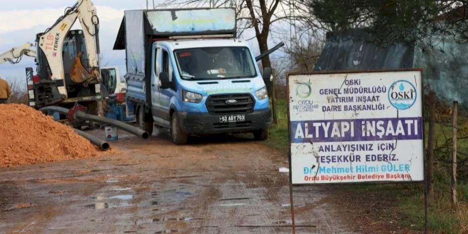 Ordu Fatsa’da içme suyu hatları yenileniyor
