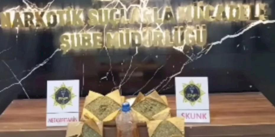 Erzurum’da uyuşturucu operasyonu: 9 kilo madde ele geçirildi