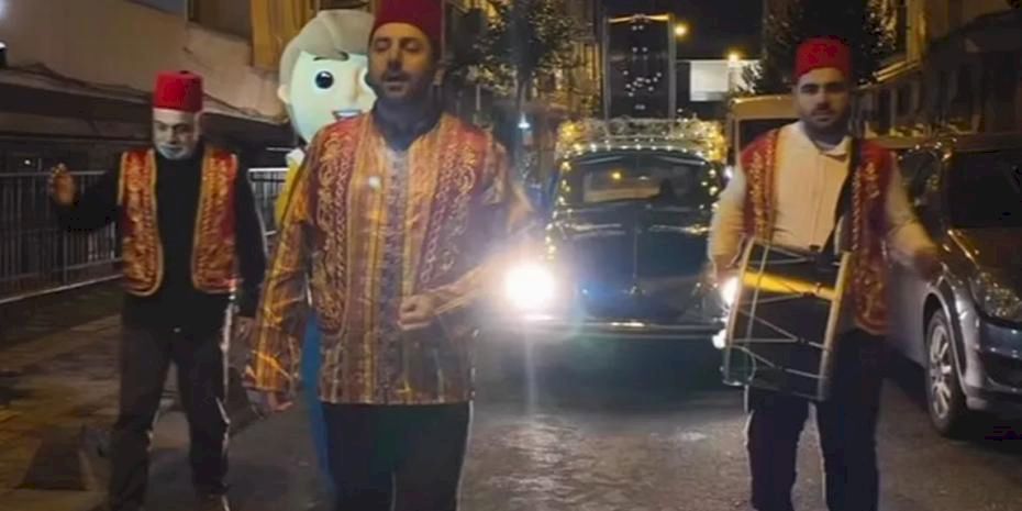 Esenler’de davullu vosvoslar sokaklarda