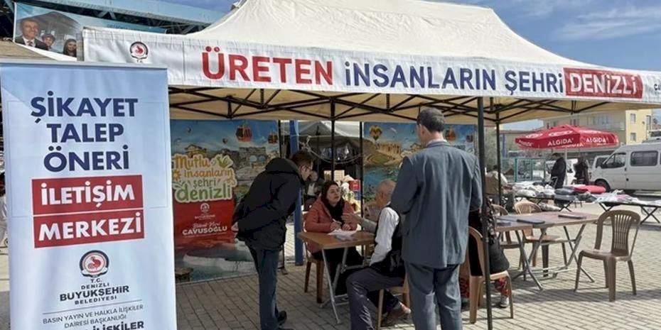 Denizli Büyükşehir pazaryerlerinde halkın nabzını tutuyor