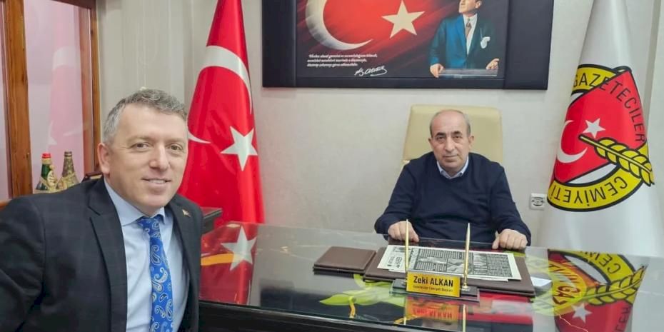 Artvin'de Müdür Keskin’den, Gazeteciler Cemiyetine ziyaret
