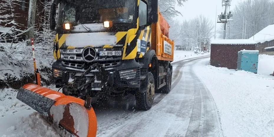 Kocaeli Büyükşehir karla mücadeleye hazır kıta