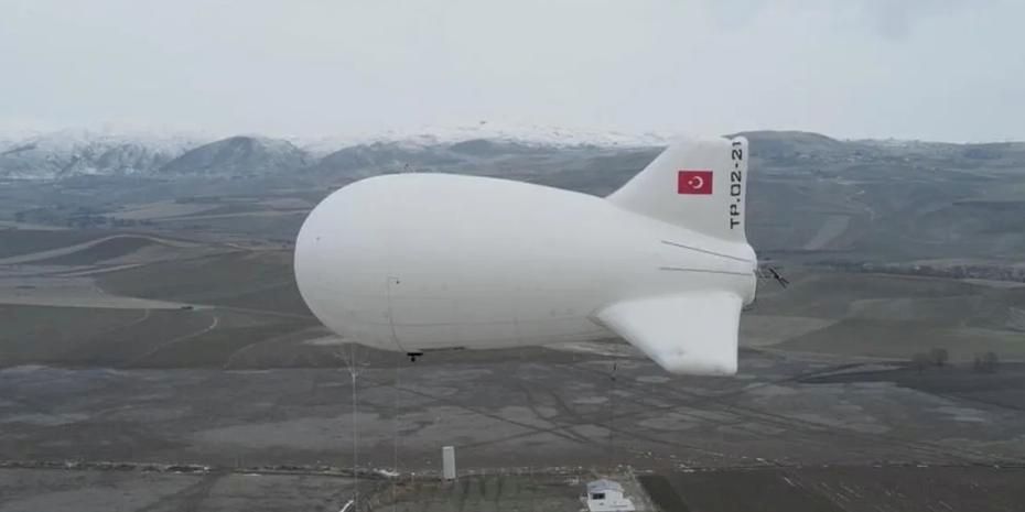 Yerli aerostat GÖKÇERİ 'Uçan karakol' görevde