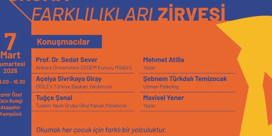 Okuma Farklılıkları Zirvesi 7 Mart’ta İzmir’de gerçekleşiyor