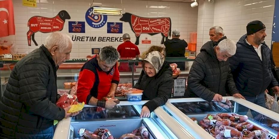 Başkent Market'te et satışı tam gaz