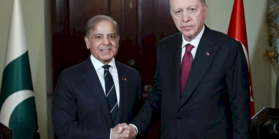 Cumhurbaşkanı Erdoğan, Şahbaz Şerif'le görüştü