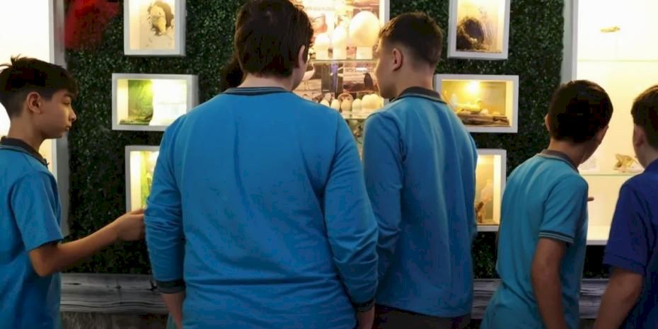 Samsun'da ortaokul öğrencilerinden okulda Doğa Müzesi