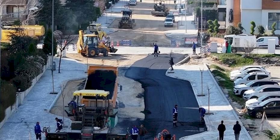 Denizli Gerzele Mahallesi’nde asfalt seferberliği başladı