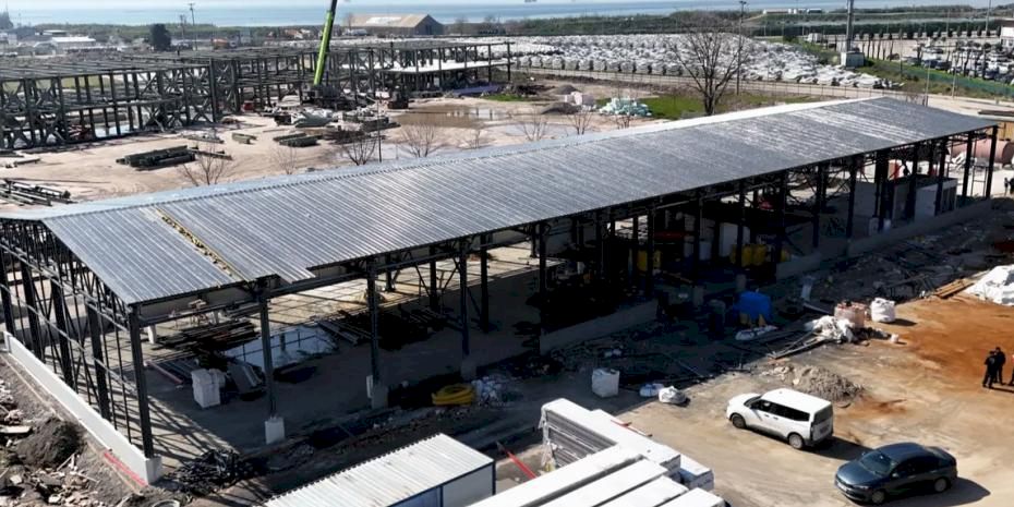 Kocaeli itfaiye depo binasında çalışmalar yüzde 80’e ulaştı