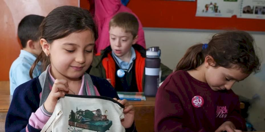 Geyve’de minikler 'su müfettişi' oldu