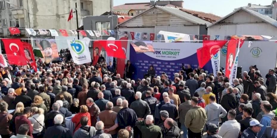 Tek market dayanışma zinciri Şarköy'de büyüyor