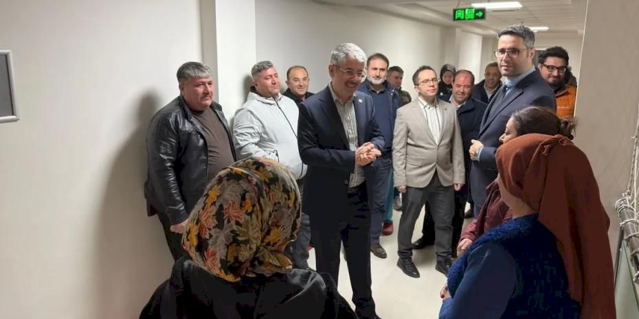 Şaban Çopuroğlu'ndan çat kapı hastane ziyareti